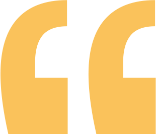 Big yellow quote mark